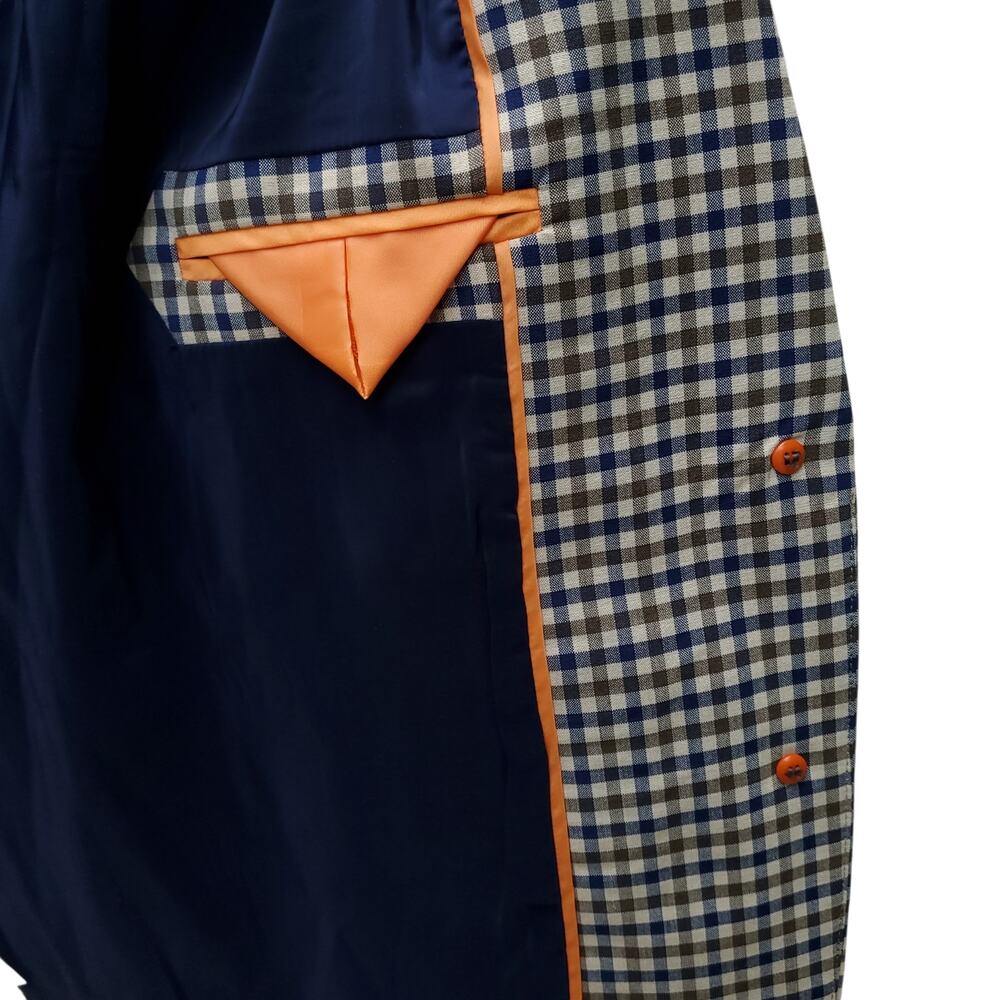 J. Crew Plaid Check Blazer Jacket Academia Preppy Stretch Wool Tollegno 1900 12T - Picture 14 of 16